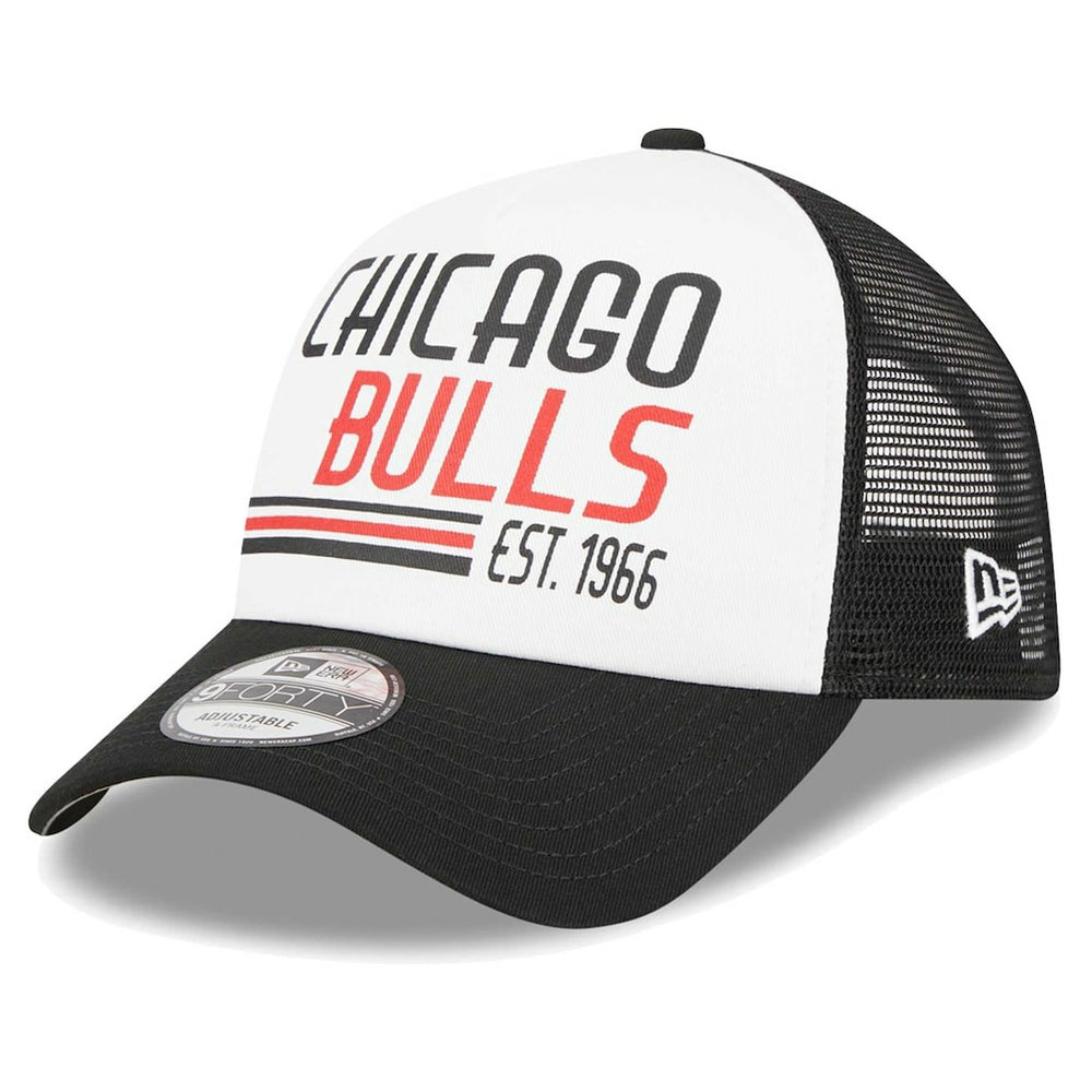 Chicago Bulls Lift Pass Foam Front Trucker 9FORTY Adjustable Hat White | New Era online