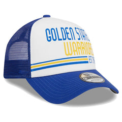 Golden State Warriors Lift Pass Foam Front Trucker 9FORTY Adjustable Hat for sale White | New Era Near Me