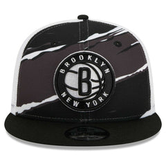 Brooklyn Nets Tear Trucker 9FIFTY Adjustable Hat Black/White | New Era discount