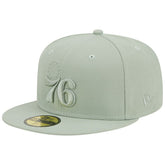 Philadelphia 76ers Sage Color Pack 59FIFTY Fitted Hat Light Green | New Era