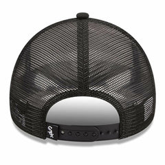 Chicago White Sox New Era Stacked A-Frame Trucker 9FORTY Adjustable Hat - White/Black - New Era on Sale
