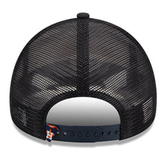 Houston Astros New Era Stacked A-Frame Trucker 9FORTY Adjustable Hat - White/Navy - New Era Lifestyle