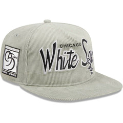 Chicago White Sox New Era Corduroy Golfer Adjustable Hat - Gray - New Era Lifestyle