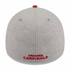 Arizona Cardinals New Era Striped 39THIRTY Flex Hat Heather Gray/Cardinal