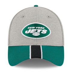 New York Jets New Era Striped 39THIRTY Flex Hat Heather Gray/Green