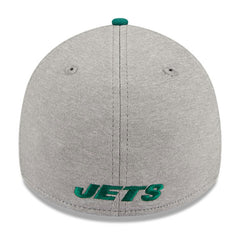 New York Jets New Era Striped 39THIRTY Flex Hat Heather Gray/Green