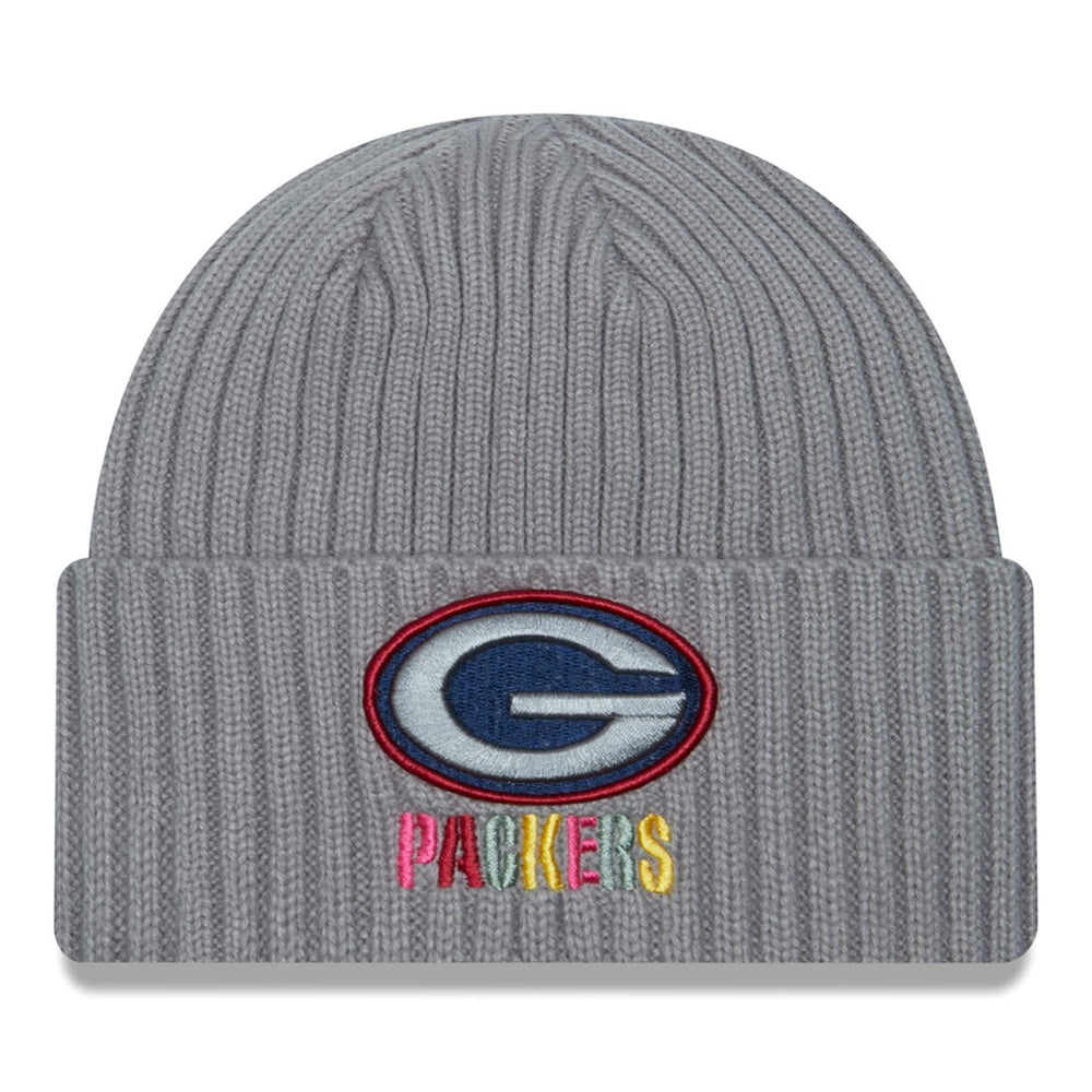 Green Bay Packers New Era Color Pack Multi Cuffed Knit Hat Gray