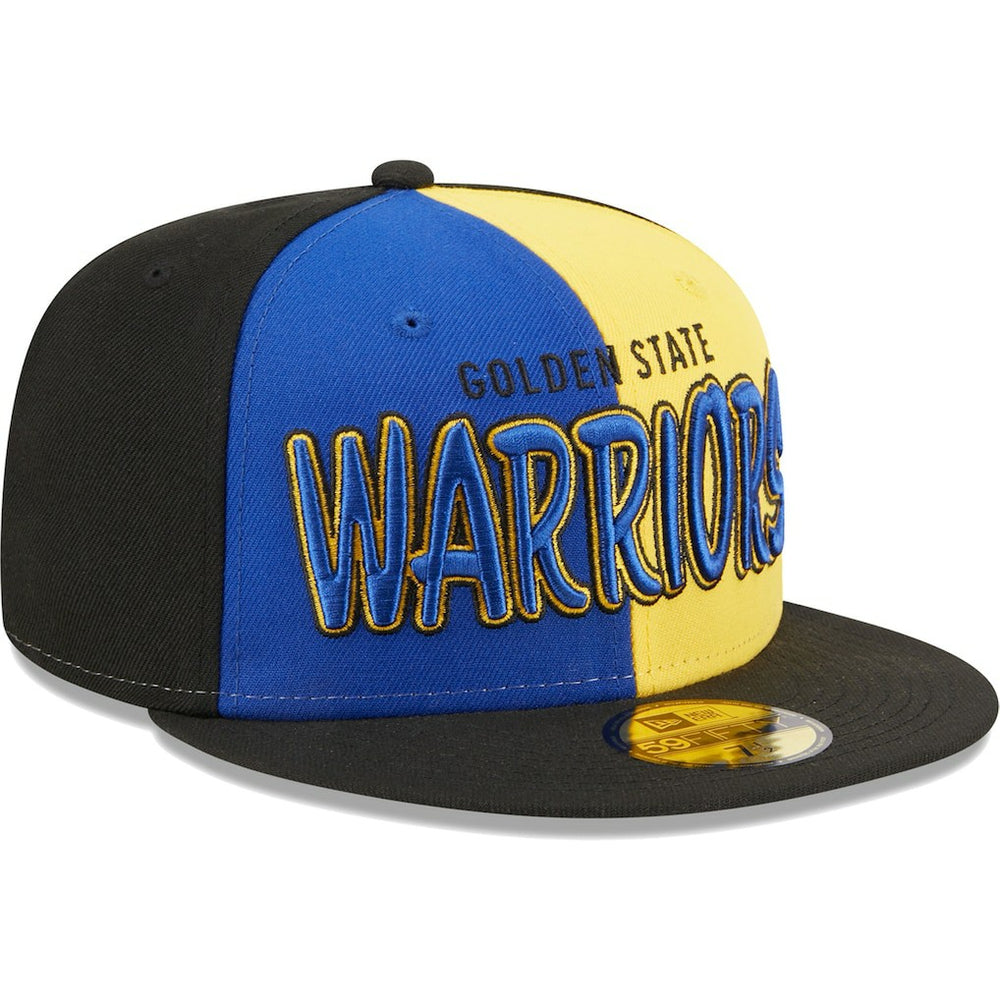 Golden State Warriors Pop Front 59FIFTY Fitted Hat for sale Black/Royal | New Era