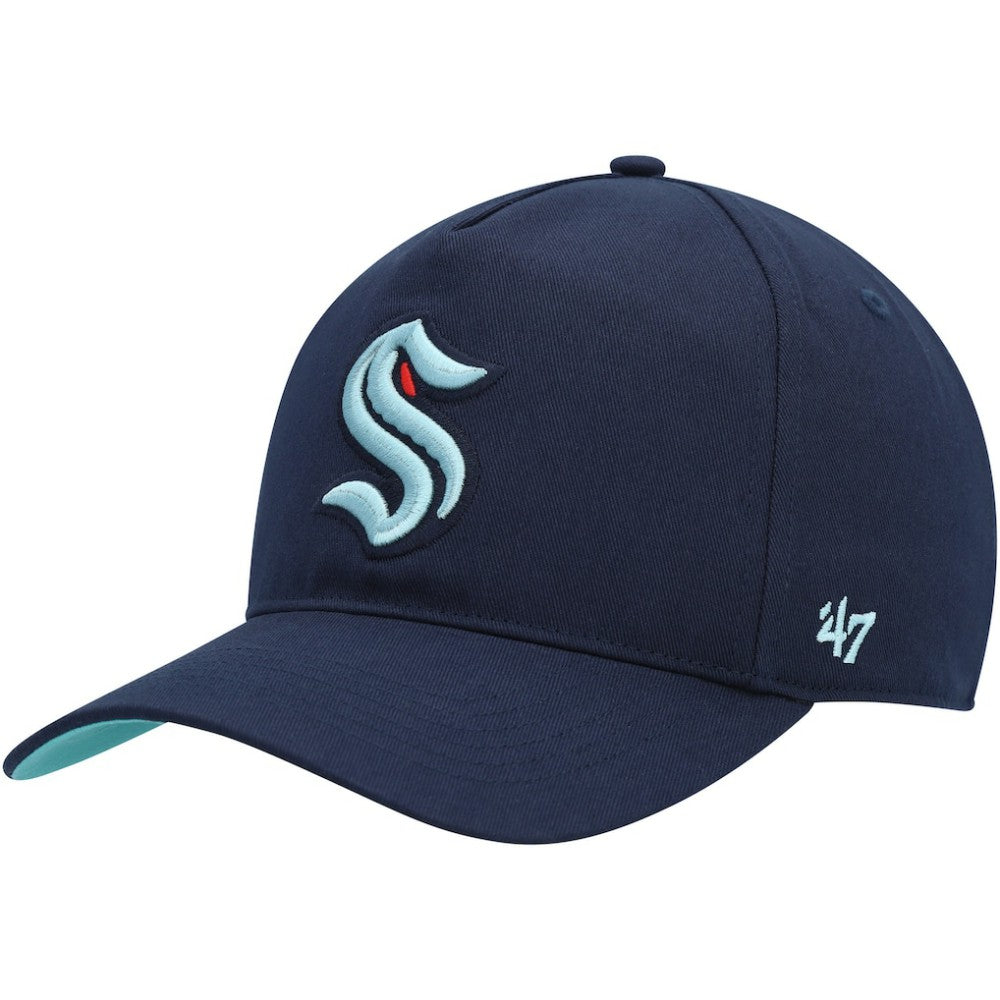 Seattle Kraken '47 Primary Hitch Snapback Hat - Deep Sea Blue - NHL 200021881