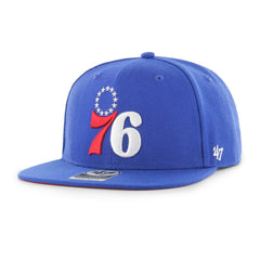 Philadelphia 76ers '47 Sure Shot Captain Snapback Hat Royal | 47 brand discount