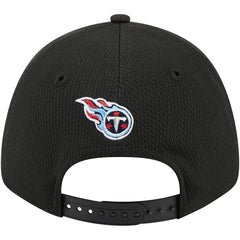 Tennessee Titans New Era Top Visor 9FORTY Adjustable Hat Black