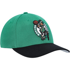 Boston Celtics MVP Team Two-Tone 2.0 Stretch-Snapback Hat Kelly Green/Black | Mitchell & Ness Lifestyle