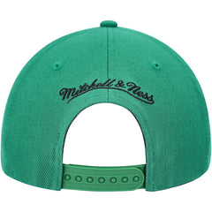 Boston Celtics MVP Team Two-Tone 2.0 Stretch-Snapback Hat Kelly Green/Black | Mitchell & Ness Lifestyle