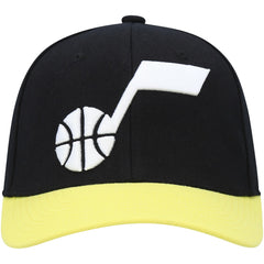 Utah Jazz MVP Team Two-Tone 2.0 Stretch-Snapback Hat Black/Gold | Mitchell & Ness discount