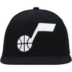 Utah Jazz Ground 2.0 Snapback Hat Black | Mitchell & Ness US