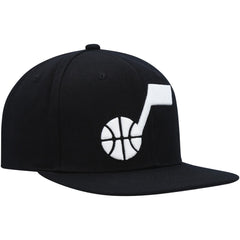 Utah Jazz Ground 2.0 Snapback Hat Black | Mitchell & Ness US