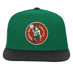 Boston Celtics Youth Two-Tone Snapback Hat Kelly Green/Black | Mitchell & Ness discount