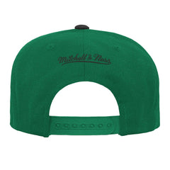 Boston Celtics Youth Two-Tone Snapback Hat Kelly Green/Black | Mitchell & Ness discount