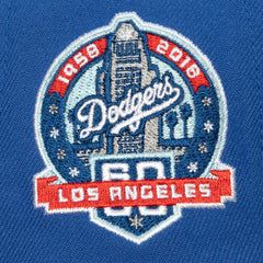 Los Angeles Dodgers Mitchell & Ness Bases Loaded Fitted Hat - Royal/Gray - Mitchell & Ness Discount