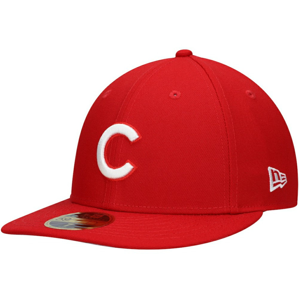 Chicago Cubs New Era Low Profile 59FIFTY Fitted Hat - Scarlet - New Era on Sale