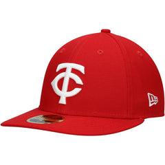 Minnesota Twins New Era Low Profile 59FIFTY Fitted Hat - Scarlet - New Era Online
