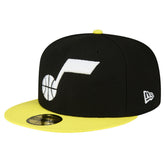 Utah Jazz 2-Tone 59FIFTY Fitted Hat Black/Yellow | New Era for sale