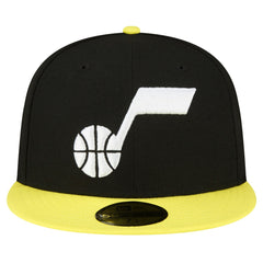 Utah Jazz 2-Tone 59FIFTY Fitted Hat Black/Yellow | New Era for sale