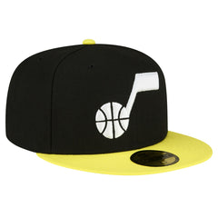 Utah Jazz 2-Tone 59FIFTY Fitted Hat Black/Yellow | New Era for sale