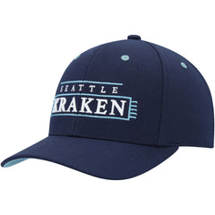 Seattle Kraken Mitchell & Ness LOFI Pro Snapback Hat - Deep Sea Blue - NHL 200023501