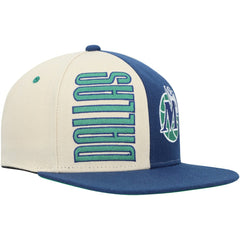 Dallas Mavericks Hardwood Classics Pop Snapback Hat for sale Cream | Mitchell & Ness Near Me