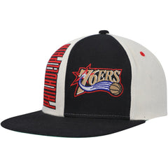 Philadelphia 76ers Hardwood Classics Pop Snapback Hat Cream | Mitchell & Ness online