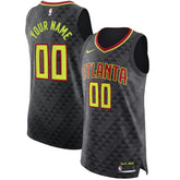 Atlanta Hawks Authentic Custom Jersey Black Icon Edition | Nike outlet