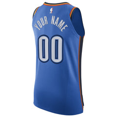 Oklahoma City Thunder Authentic Custom Jersey Blue Icon Edition | Nike US