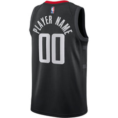 Houston Rockets Jordan Brand Swingman Custom Jersey Statement Edition Black