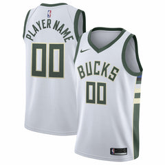 Milwaukee Bucks 2020/21 Swingman Custom Jersey Association Edition White | Nike Near Me