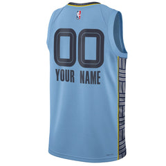 Memphis Grizzlies Jordan Brand Unisex 2022/23 Swingman Custom Jersey Statement Edition Blue