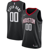 Houston Rockets Swingman Custom Jersey Black Statement Edition | Nike Lifestyle