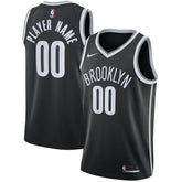 Brooklyn Nets Swingman Custom Jersey Black Icon Edition | Nike Near Me