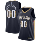 New Orleans Pelicans Swingman Custom Jersey Navy Icon Edition | Nike outlet