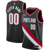 Portland Trail Blazers Swingman Custom Jersey Black Icon Edition | Nike for sale
