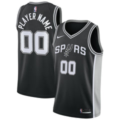 San Antonio Spurs Swingman Custom Jersey Black Icon Edition | Nike Lifestyle