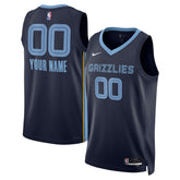 Memphis Grizzlies Unisex Swingman Custom Jersey Navy Icon Edition | Nike for sale