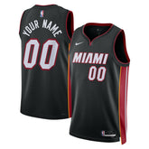 Miami Heat Unisex Swingman Custom Jersey Black Icon Edition | Nike for sale