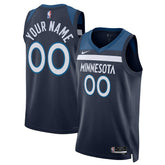 Minnesota Timberwolves Unisex Swingman Custom Jersey Navy Icon Edition | Nike online
