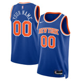 New York Knicks Unisex Swingman Custom Jersey Blue Icon Edition | Nike outlet