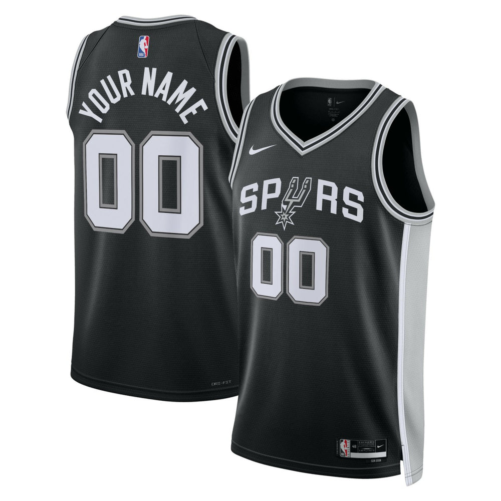 San Antonio Spurs Unisex Swingman Custom Jersey Black Icon Edition | Nike