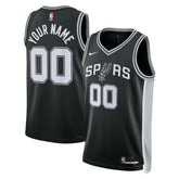 San Antonio Spurs Unisex Swingman Custom Jersey Black Icon Edition | Nike