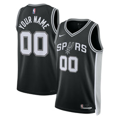 San Antonio Spurs Unisex Swingman Custom Jersey Black Icon Edition | Nike