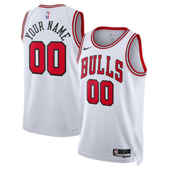 Chicago Bulls Unisex Swingman Custom Jersey White Association Edition | Nike US