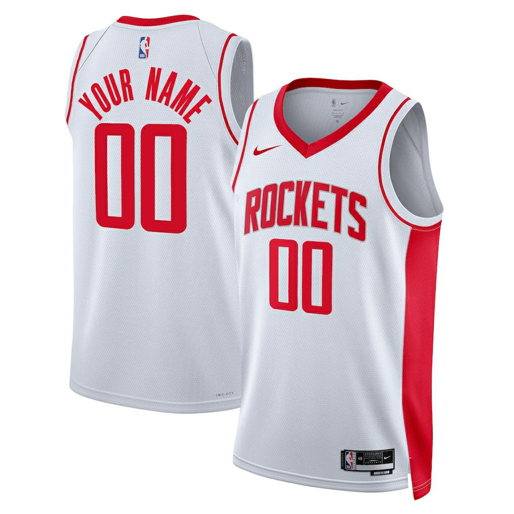 Houston Rockets Unisex Swingman Custom Jersey White Association Edition | Nike